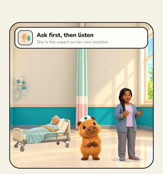 Ask first, then listen