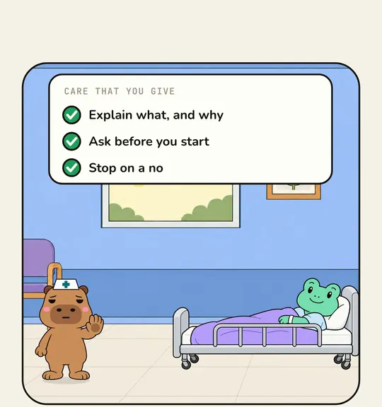 Care that you give: you get the consent